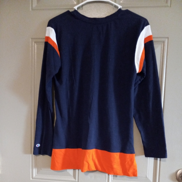 Champion Auburn Team print logo Woman Long Sleeve T Shirt Size M - Picture 2 of 3